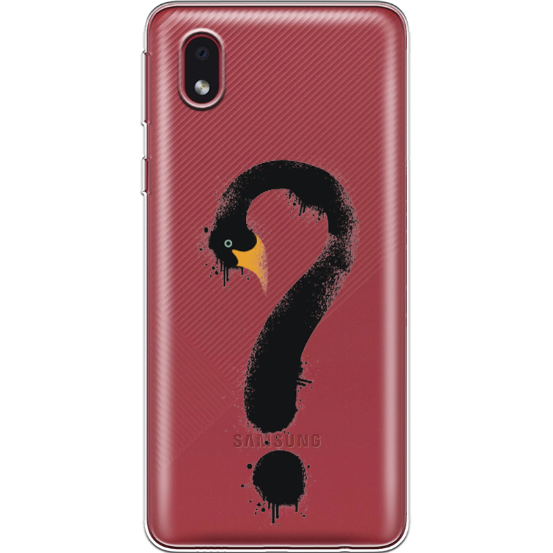 Прозрачный чехол BoxFace Samsung Galaxy A01 Core (A013) Swan question