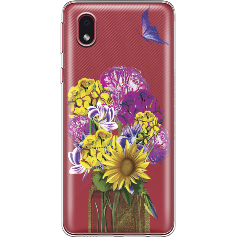 Прозрачный чехол BoxFace Samsung Galaxy A01 Core (A013) My Bouquet