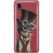 Прозрачный чехол BoxFace Samsung Galaxy A01 Core (A013) Steampunk Cat