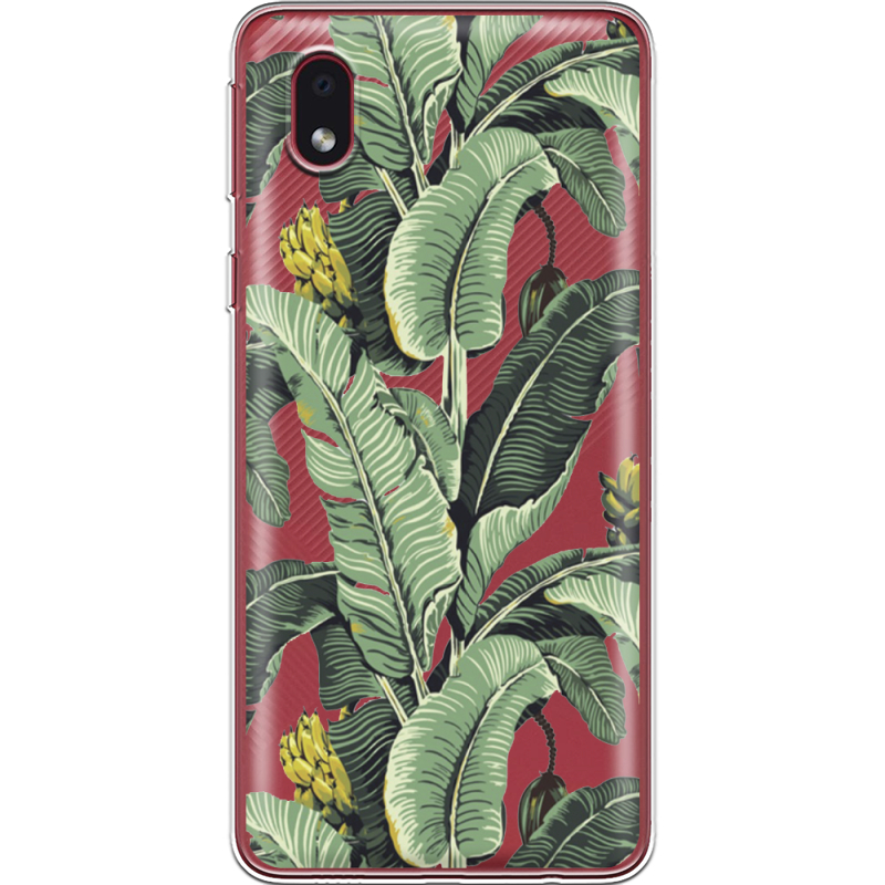 Прозрачный чехол BoxFace Samsung Galaxy A01 Core (A013) Banana Leaves