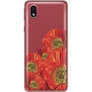 Прозрачный чехол BoxFace Samsung Galaxy A01 Core (A013) Red Poppies