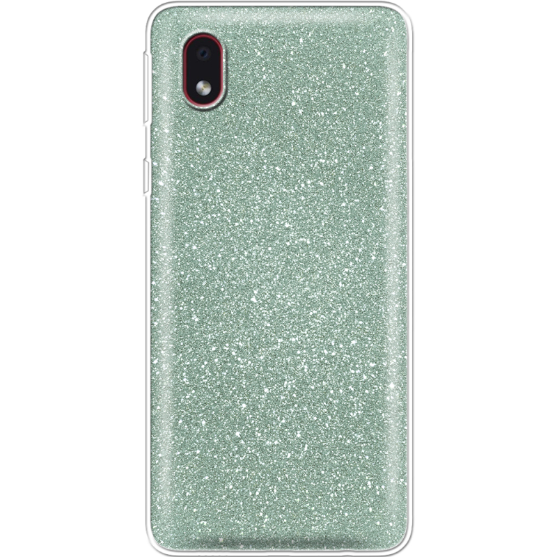 Чехол с блёстками Samsung Galaxy A01 Core (A013) Зеленый