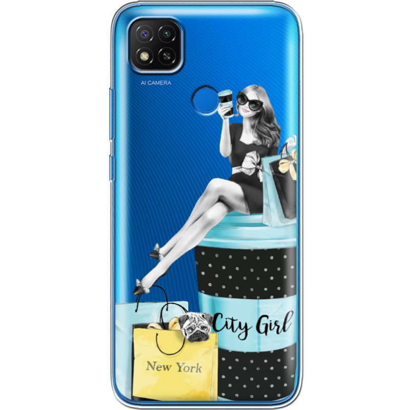 Прозрачный чехол BoxFace Xiaomi Redmi 9C City Girl