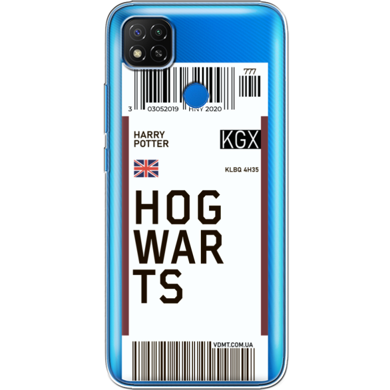 Прозрачный чехол BoxFace Xiaomi Redmi 9C Ticket Hogwarts