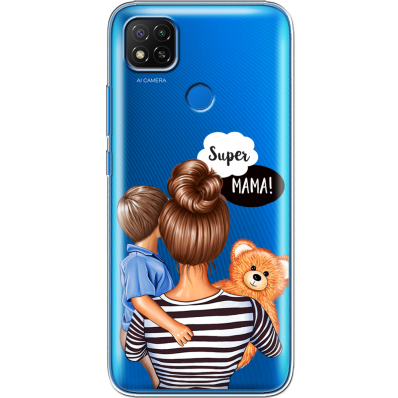 Прозрачный чехол BoxFace Xiaomi Redmi 9C Super Mama and Son