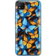 Прозрачный чехол BoxFace Xiaomi Redmi 9C Butterfly Morpho