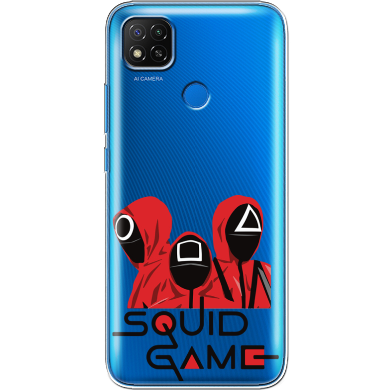 Прозрачный чехол BoxFace Xiaomi Redmi 9C siquid game люди в красном
