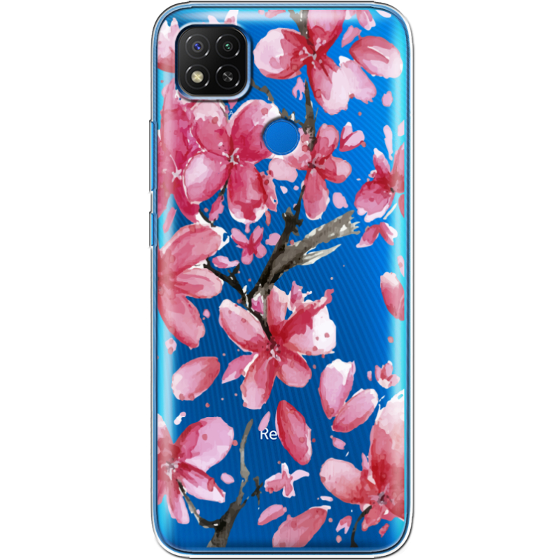 Прозрачный чехол BoxFace Xiaomi Redmi 9C Pink Magnolia