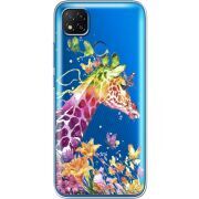 Прозрачный чехол BoxFace Xiaomi Redmi 9C Colorful Giraffe