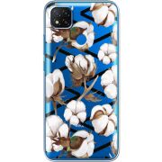 Прозрачный чехол BoxFace Xiaomi Redmi 9C Cotton flowers