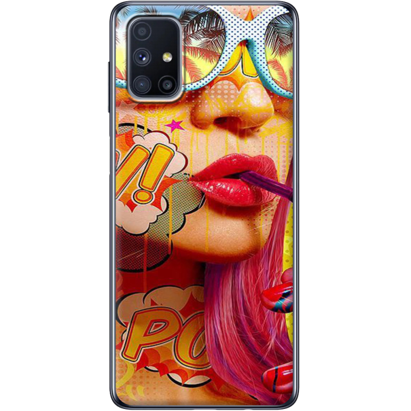 Чехол BoxFace Samsung M515 Galaxy M51 Yellow Girl Pop Art