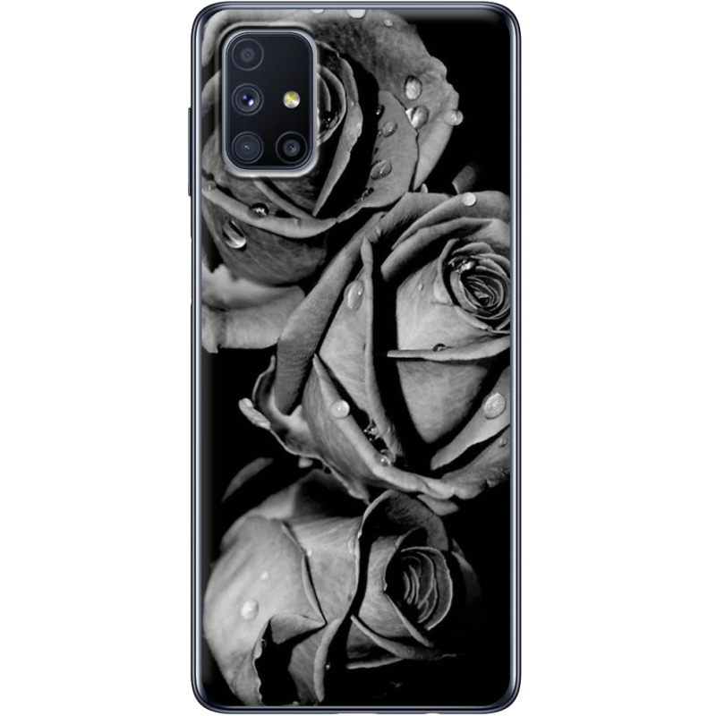 Чехол BoxFace Samsung M515 Galaxy M51 Black and White Roses