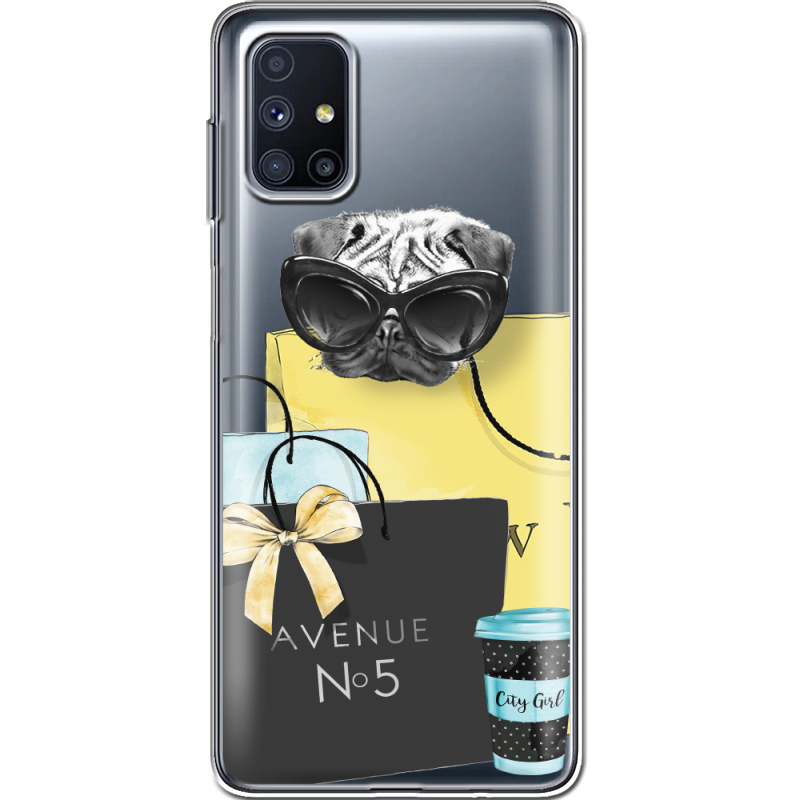 Прозрачный чехол BoxFace Samsung M515 Galaxy M51 Fashion Pug