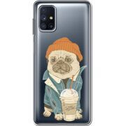 Прозрачный чехол BoxFace Samsung M515 Galaxy M51 Dog Coffeeman