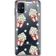 Прозрачный чехол BoxFace Samsung M515 Galaxy M51 с 3D-глазками Popcorn