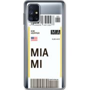 Прозрачный чехол BoxFace Samsung M515 Galaxy M51 Ticket Miami