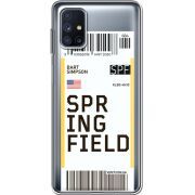 Прозрачный чехол BoxFace Samsung M515 Galaxy M51 Ticket Springfield