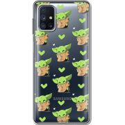 Прозрачный чехол BoxFace Samsung M515 Galaxy M51 Pattern Baby Yoda