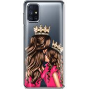 Прозрачный чехол BoxFace Samsung M515 Galaxy M51 Queen and Princess
