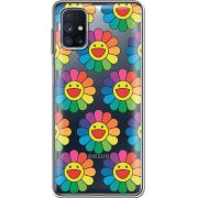 Прозрачный чехол BoxFace Samsung M515 Galaxy M51 Hippie Flowers