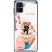 Прозрачный чехол BoxFace Samsung M515 Galaxy M51 Travel Girl