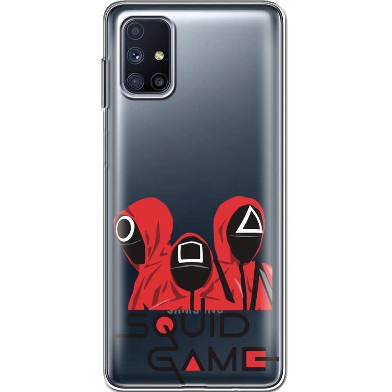 Прозрачный чехол BoxFace Samsung M515 Galaxy M51 siquid game люди в красном