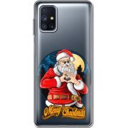 Прозрачный чехол BoxFace Samsung M515 Galaxy M51 Cool Santa