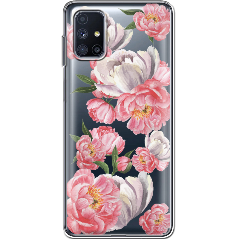 Прозрачный чехол BoxFace Samsung M515 Galaxy M51 Peony Watercolor Style