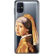 Прозрачный чехол BoxFace Samsung M515 Galaxy M51 Девушка с жемчужной серёжкой