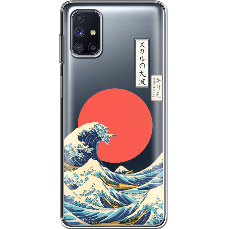 Прозрачный чехол BoxFace Samsung M515 Galaxy M51 Большая волна в Канагаве