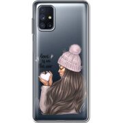 Прозрачный чехол BoxFace Samsung M515 Galaxy M51 love is in the air