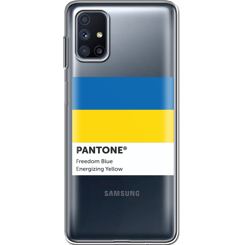 Прозрачный чехол BoxFace Samsung M515 Galaxy M51 Pantone вільний синій