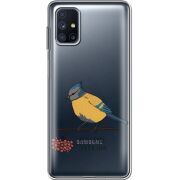 Прозрачный чехол BoxFace Samsung M515 Galaxy M51 Синиця і калина