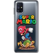 Прозрачный чехол BoxFace Samsung M515 Galaxy M51 Super Mario