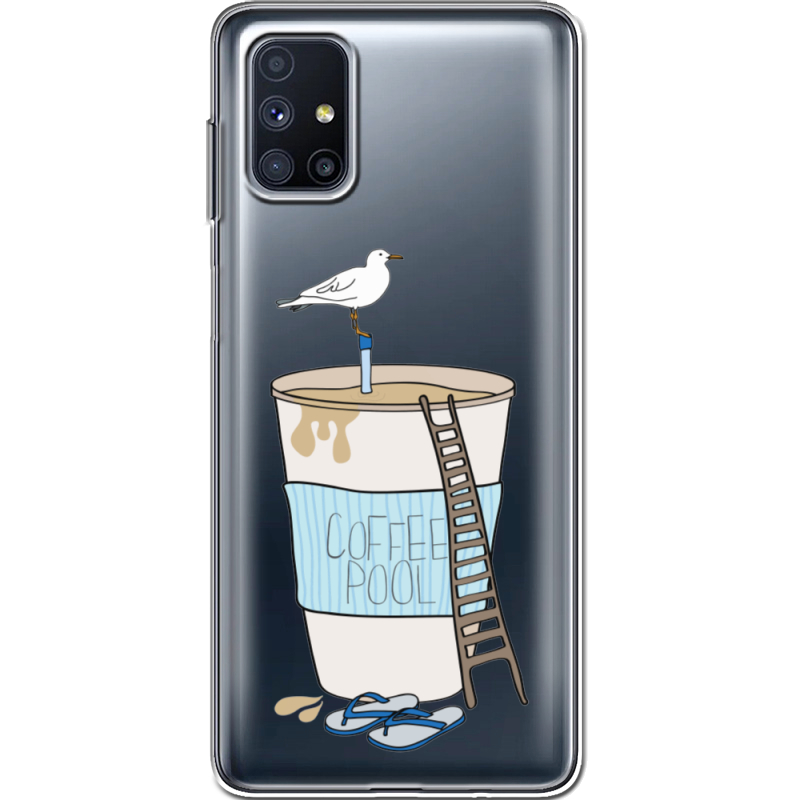 Прозрачный чехол BoxFace Samsung M515 Galaxy M51 Segull in Cofee Pool