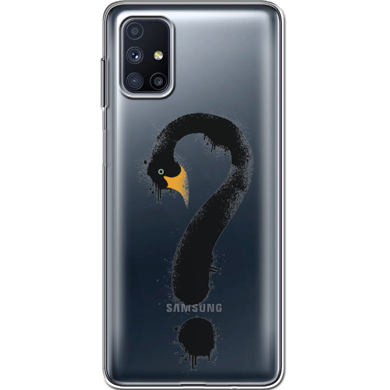 Прозрачный чехол BoxFace Samsung M515 Galaxy M51 Swan question
