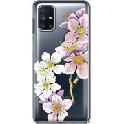 Прозрачный чехол BoxFace Samsung M515 Galaxy M51 Cherry Blossom