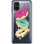 Прозрачный чехол BoxFace Samsung M515 Galaxy M51 Donuts
