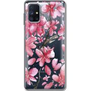 Прозрачный чехол BoxFace Samsung M515 Galaxy M51 Pink Magnolia