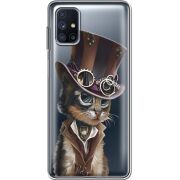 Прозрачный чехол BoxFace Samsung M515 Galaxy M51 Steampunk Cat