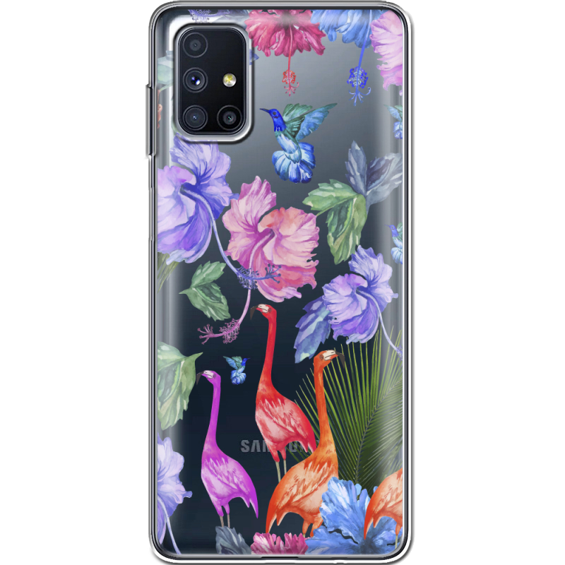 Прозрачный чехол BoxFace Samsung M515 Galaxy M51 Flamingo
