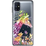 Прозрачный чехол BoxFace Samsung M515 Galaxy M51 Colorful Giraffe