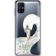Прозрачный чехол BoxFace Samsung M515 Galaxy M51 Swan