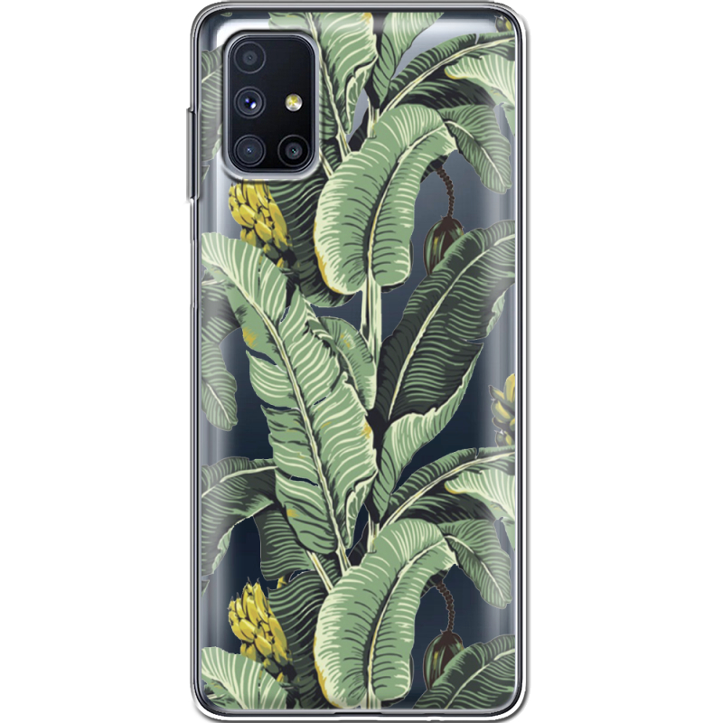 Прозрачный чехол BoxFace Samsung M515 Galaxy M51 Banana Leaves