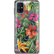 Прозрачный чехол BoxFace Samsung M515 Galaxy M51 Tropical Flowers