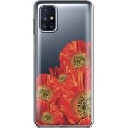 Прозрачный чехол BoxFace Samsung M515 Galaxy M51 Red Poppies