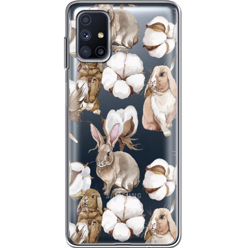 Прозрачный чехол BoxFace Samsung M515 Galaxy M51 Cotton and Rabbits