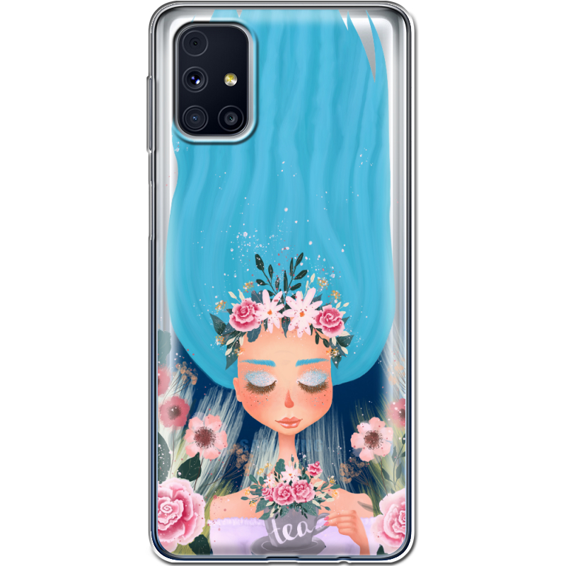 Прозрачный чехол BoxFace Samsung M317 Galaxy M31s Blue Hair