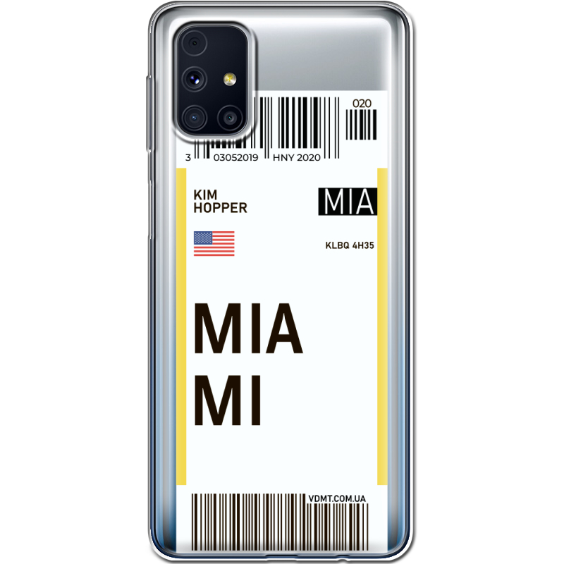 Прозрачный чехол BoxFace Samsung M317 Galaxy M31s Ticket Miami