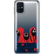 Прозрачный чехол BoxFace Samsung M317 Galaxy M31s siquid game люди в красном